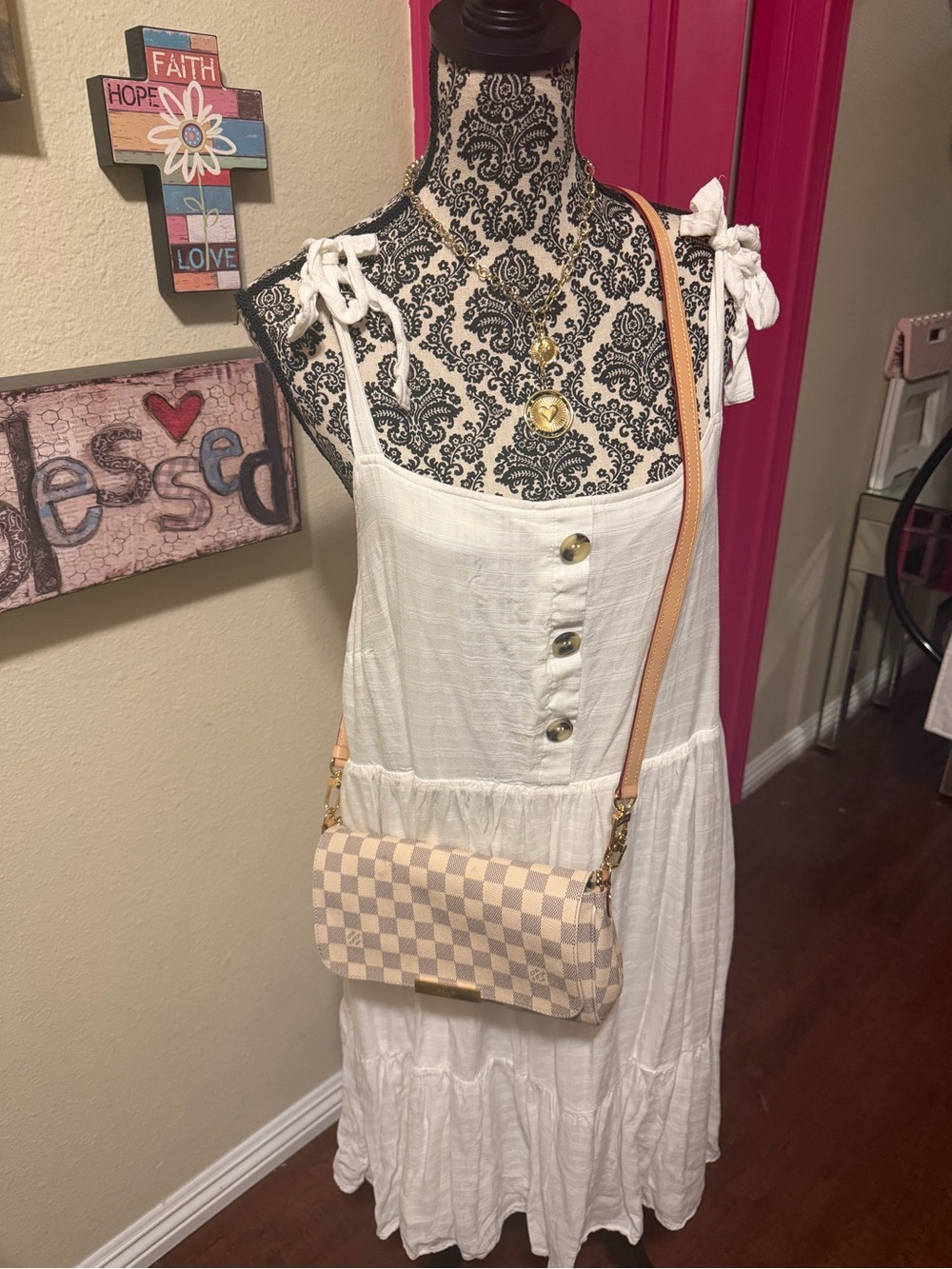 Torrid White Tiered and Lined Tie Shoulder Midi Summer Dress Size 2